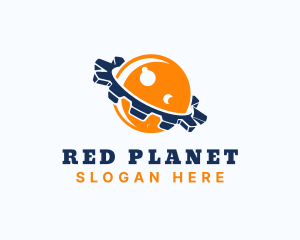 Machine Engineering Planet logo design