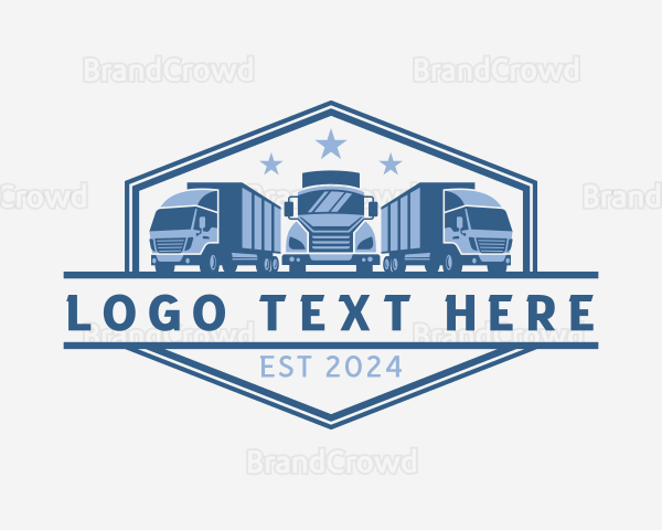 Transport Truck Shipment Logo