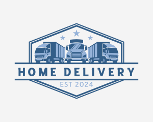 Transport Truck Shipment logo design