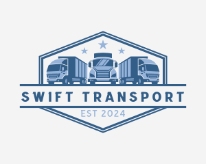 Transport Truck Shipment logo design