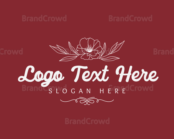 Elegant Floral Brand Logo