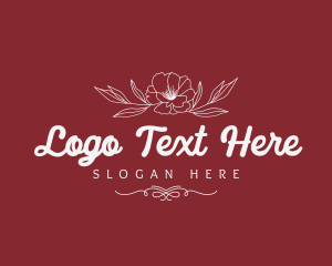 Glam - Elegant Floral Brand logo design
