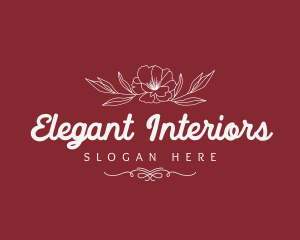 Elegant Floral Brand logo design