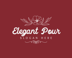 Elegant Floral Brand logo design