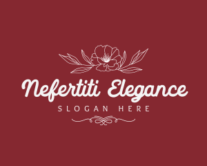 Elegant Floral Brand logo design