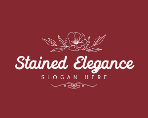 Elegant Floral Brand logo design