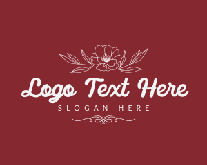 Event Styling - Elegant Floral Brand logo design