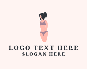 Strip Dance - Erotic Underwear Fashion logo design