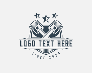 Garage - Industrial Piston Mechanic logo design