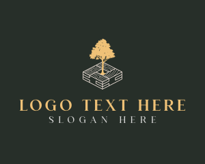 Textile - Tree Wood Palet logo design