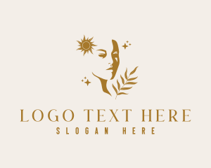 Mystical - Woman Silhouette Face logo design