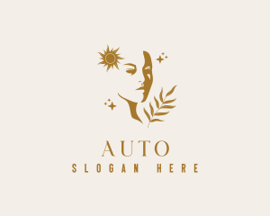 Mystical - Woman Silhouette Face logo design