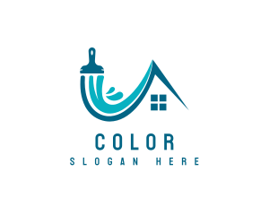 Paintbrush Splash House Logo