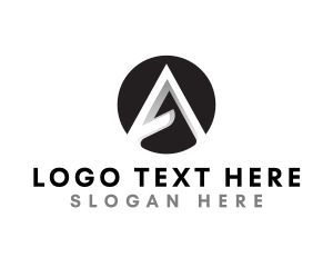 Initial - Professional Letter A  Company logo design