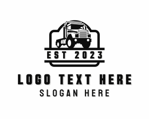 Truck - Flatbed Truck Dispatch logo design