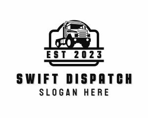 Flatbed Truck Dispatch logo design