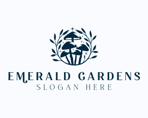 Mushroom Organic Garden logo design