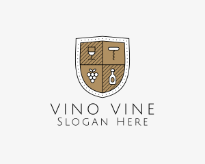 Wine - Wine Business Shield logo design