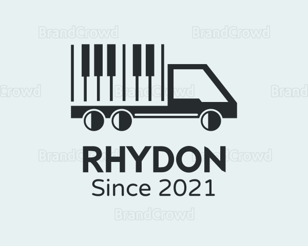 Piano Keys Truck Logo
