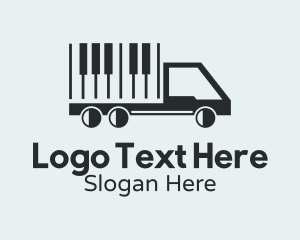 Piano Keys Truck  Logo