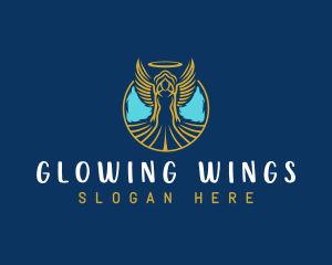 Sacred Angel Wings logo design