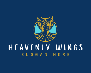 Sacred Angel Wings logo design