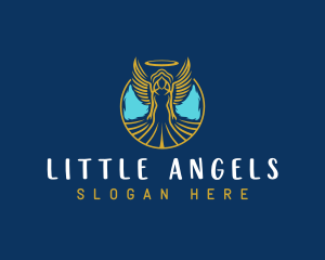 Sacred Angel Wings logo design