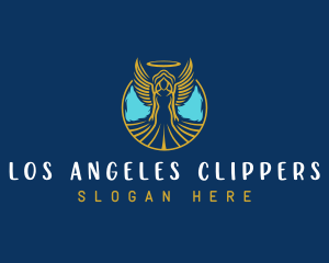 Sacred Angel Wings logo design