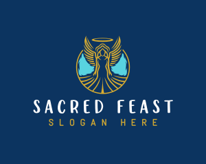 Sacred Angel Wings logo design