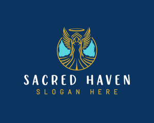 Sacred Angel Wings logo design