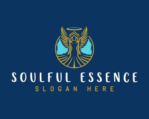 Spirituality - Sacred Angel Wings logo design
