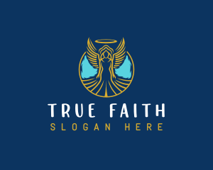 Belief - Sacred Angel Wings logo design