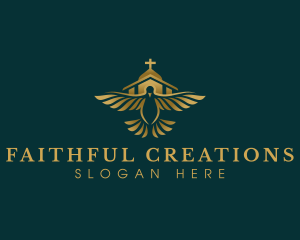 Faith - Church Faith Dove logo design