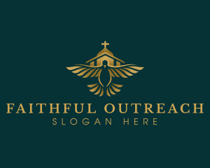 Evangelize - Church Faith Dove logo design