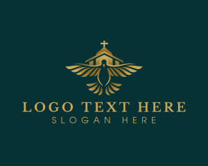 Church - Church Faith Dove logo design