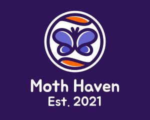 Moth - Nature Butterfly Center logo design