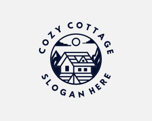 Cottage - Mountain House Roofing logo design