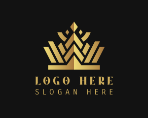 Gold Fashion Crown Logo