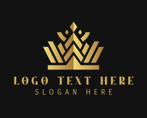 Gold - Gold Fashion Crown logo design