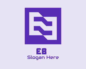 Purple - Futuristic Esports Clan logo design