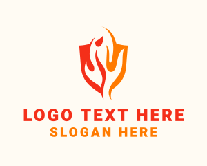 Heater - Industrial Fire Protection logo design