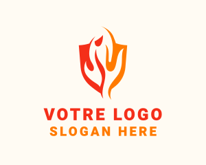 Hot - Industrial Fire Protection logo design