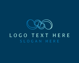 Sea - Wave Knots Loop logo design