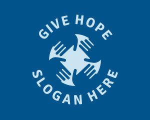 Donation - Hand Community  Team logo design