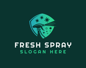 Shield Cleaning Spray logo design