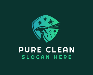 Shield Cleaning Spray logo design