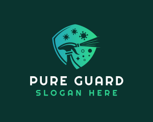 Anti Bacterial - Shield Cleaning Spray logo design