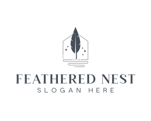 Stationery Feather Publishing logo design