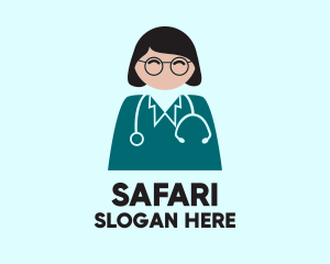 Female Medical Doctor logo design