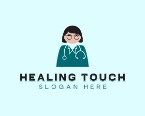 Female Medical Doctor logo design